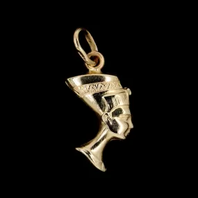 14K Yellow Gold Estate Nefertiti Charm