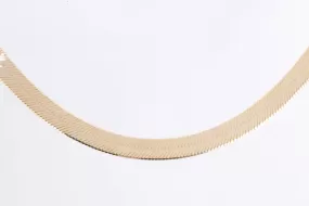 20" 14k Yellow Gold Wide Herringbone Chain (10.85g.)