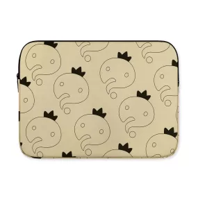 Beige Pattern Graphic Laptop Sleeves iPad 11 13 15 inch Cases Protective Covers Infinite Challenge Collaboration Handbags Square Pouches Designer Artist Prints Cute Lightweight School Collage Office Zipper Fashion Unique Gifts