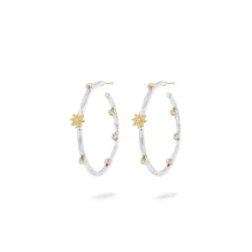 COMING and GOING STARLIGHT MEDIUM HOOP EARRINGS