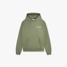 CROYEZ FAMILY OWNED BUSINESS HOODIE - WASHED OLIVE