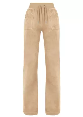 Juicy Couture Del Ray Pocket Velour Bukser - Nomad Sand