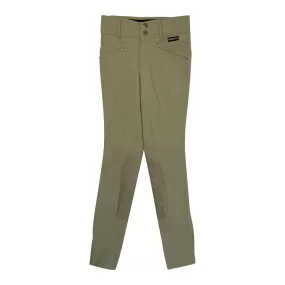 Kerrits 'Crossover II' Knee Patch Breeches in Sand - Children's Large