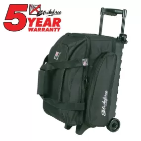 KR Eliminator 2 Ball Double Roller Black Bowling Bag