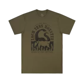 Loch Ness Monster Olive Tee