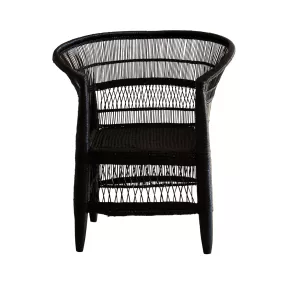 Malawi Cane Chair  | Black Handwoven in Malawi