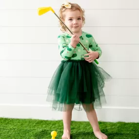 No ifs, ands, or Putts Toddler Dress With Tulle