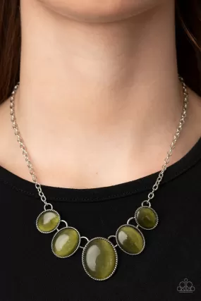 Paparazzi Necklace ~ One Can Only GLEAM - Green