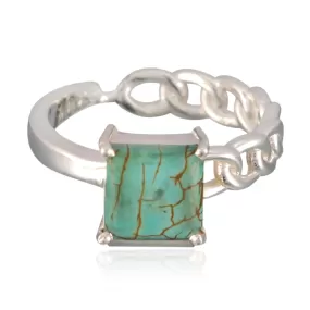 Riyo Bewitching Gems Turquoise Sterling Silver Ring Pokemon Jewelry