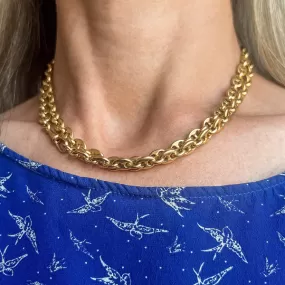 Vintage Mariner Link Chain Necklace