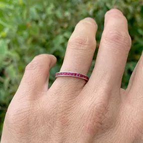 Vintage Ruby Eternity Band