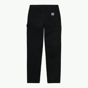 W PIERCE PANT STRAIGHT BLACK GARMENT DYED